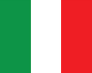 Italy flag vector illustration