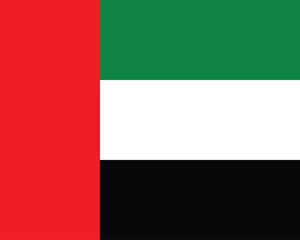 Fototapeta premium United Arab Emirates flag vector illustration
