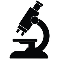 Microscope vector icon illustration symbol for business and office tool design