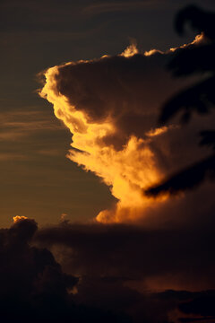 big thick cloud in the sky in tanay, philippines