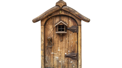 Birdhouse Door on transparent background PNG.