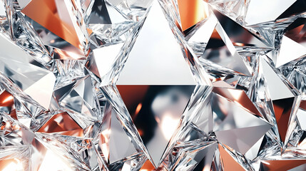 Sparkling Crystal Facets Background Texture