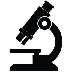 Microscope vector illustration isolated on white background
