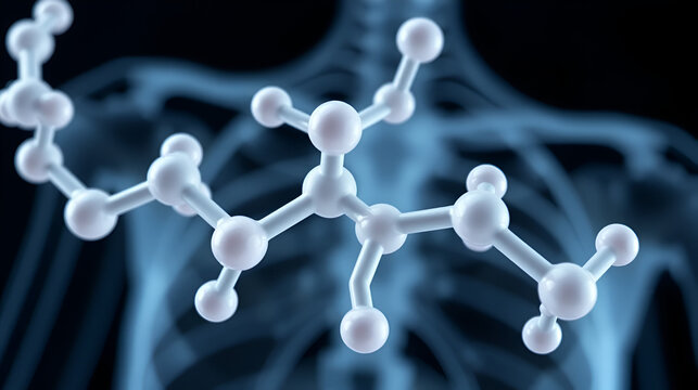Letrozole breast cancer drug molecule (aromatase inhibitor). Skeletal formula.