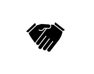 A handshake graphic illustrates unity and cooperation. two hands link to symbolize partnership.