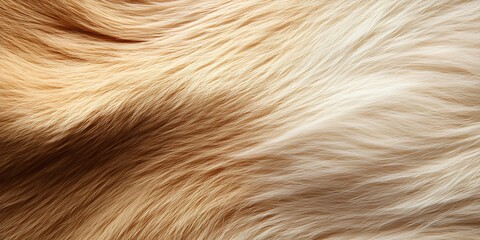 Soft and Flowing Bear Fur With a Mix of Light and Dark Colors in Natural Light