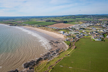 Nice Flight Over Clogherhead Beach, Louth Ireland