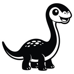 Dinosaurs Silhouette Vector Bundle, Prehistoric Dinosaur Silhouette Art Illustration on a White Background