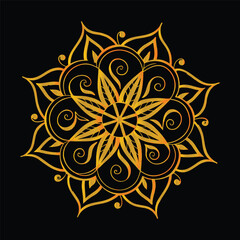 abstract mandala motif