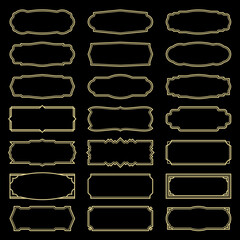 A set of simple vintage style frames