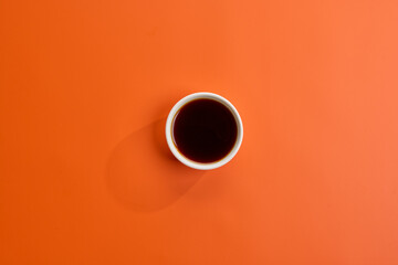 cup of coffee on a table