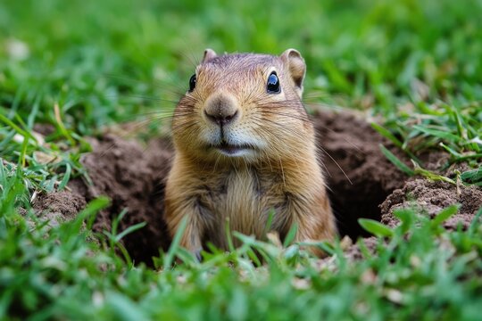 Underground Gopher Homes in a Southern California Grassy Yard: The Hidden World of Gopher Holes