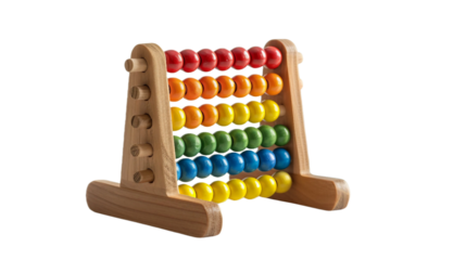 Wooden Abacus on transparent background PNG.