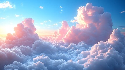 Sun rise in cloudy weather 