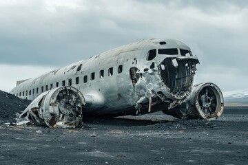 Abandoned Aeroplane Wreckage in Iceland: A Haunting Contrast of 1973 Disaster