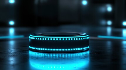 AI-Enhanced Futuristic Digital Assistant Floating Home