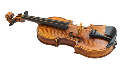 Fototapeta premium Wooden Toy Violin on transparent background PNG.