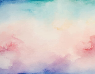 Obraz premium Watercolor hand painting colorful abstract background with paper texture