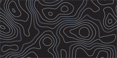 Intricate Topographic Map Design Featuring Fluid Abstract Contour Lines and Mountain Relief for Advanced Mapping Applications
