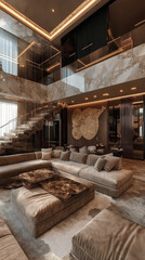 An old house interior displays ancient wood architecture with a stone wall and an empty room