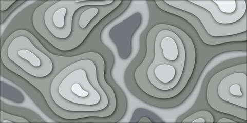 Innovative Topographic Mapping Featuring Geographic Relief, Elevation Contours, and Abstract Line Art for Mapping Enthusiasts