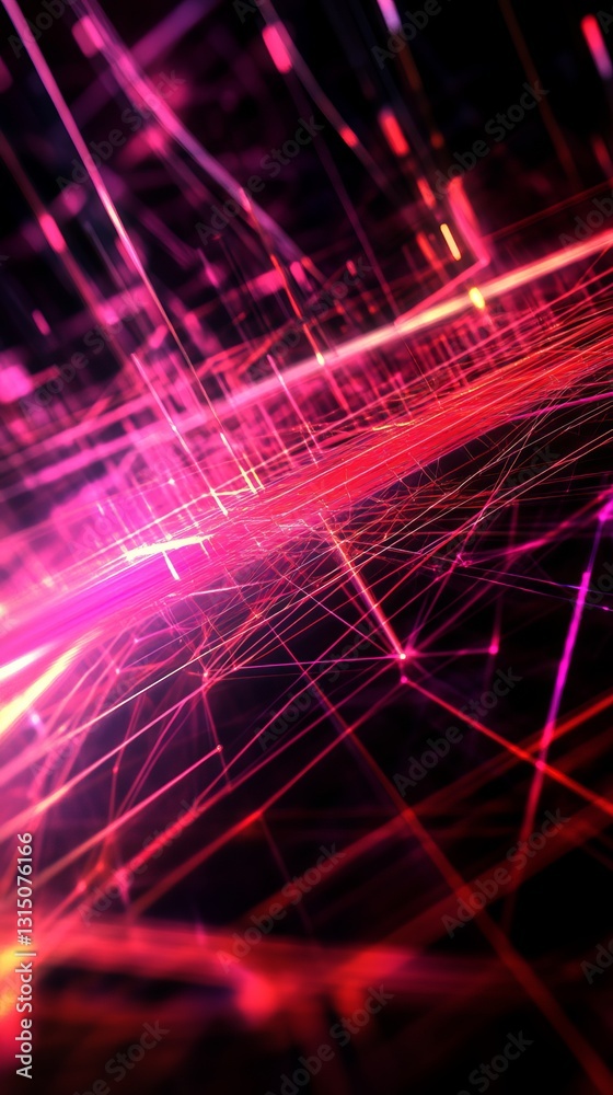 Poster explore a vibrant abstract background showcasing smart energy grids with dynamic lines and a blend o