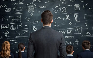 Businessman Leading a Workshop on Sustainability Concepts for Earth Day