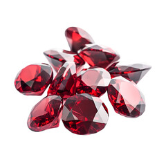 Sparkling Red Gemstones Luxurious Jewel Collection Precious Stones Rich Color Intense Shine