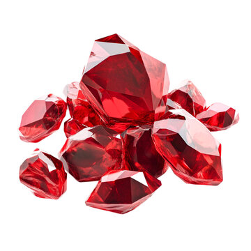 Sparkling Red Rubies Precious Gemstones Luxury Wealth