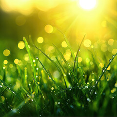 Obraz premium fresh green grass