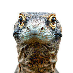 Obraz premium Komodo Dragon Portrait Closeup, Reptile, Scales, Eyes, Face, Wild, Nature, Indonesia, Lizard