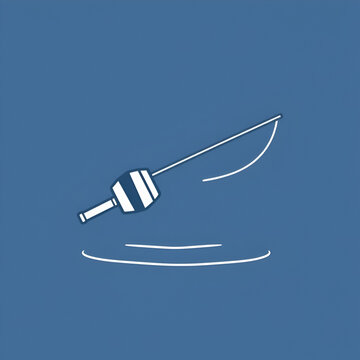 recommend clip art: Float fishing line concept icon. Float fishing flat  vector website sign, outline symbol, illustration.