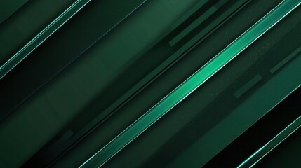 Obraz premium Abstract Green Angled Stripe Pattern On Textured Background With Subtle Highlight Edges
