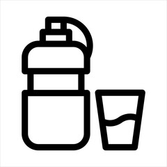 Water Drink Icon Vector from Food and Drink Set