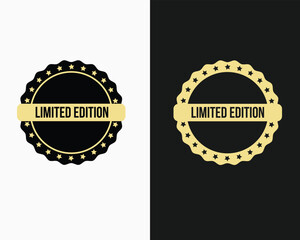 Limited edition label or Limited edition stamp vector isolated in flat style. The best Limited edition label for product packaging design element.