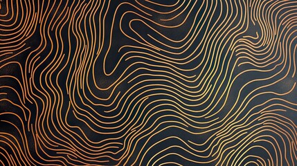 Abstract lines art digital design modern aesthetics black background creative concept