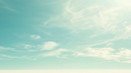 Obraz premium Pastel sky with soft clouds, outdoor, day, serene background