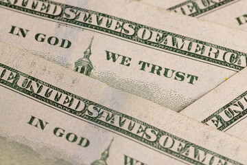 American paper money dollars in denominations of 100