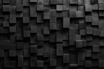 Abstract dark gray cubic wall background