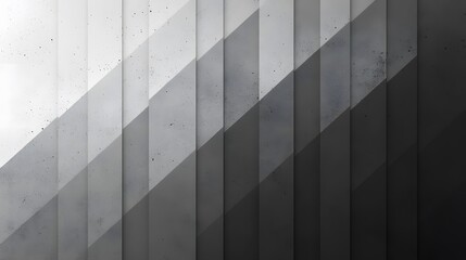 Obraz premium Geometric shadow: A series of geometric patterns is shown with the light changing in intensity. Creates the impression of depth and movement.