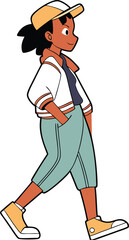 Fototapeta premium cartoon baseball player