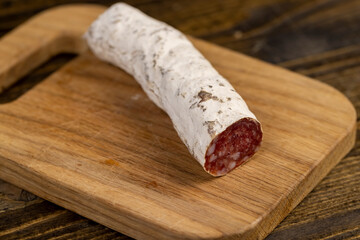 a delicacy made of pork and white mold to give a specific taste to meat