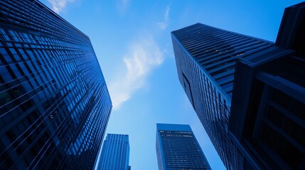 Obraz premium Urban Tokyo Skyscrapers Cityscape View