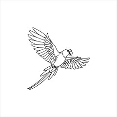 Fototapeta premium vector illustration of a bird