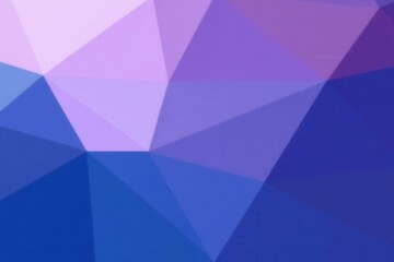 Obraz premium Abstract Low-Poly Background with Vibrant Hues of Purple and Blue Geometric Shapes