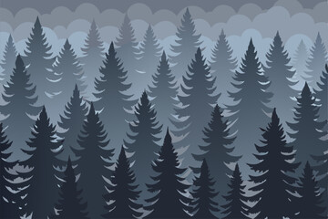 Obraz premium winter forest background