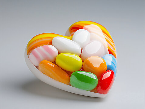  romantic candy heart sculpture