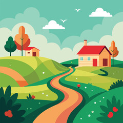 Perfect Summer Day in the Countryside