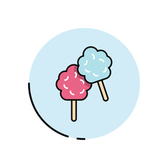 Cotton Candy Vector icon