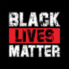 Fototapeta premium Black lives matter concept t shirt, poster design template vector.